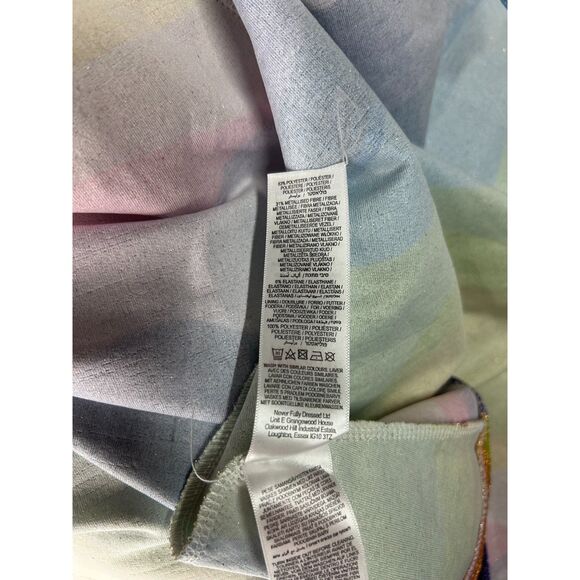 NWT Never Fully Dressed Women's Rainbow Mini Zsa Zsa Wrap Dress Size 4 - Picture 6 of 9